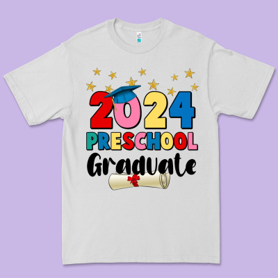 2024 Preschool Graduate Premium Tee Designed By Jahusdesignshop