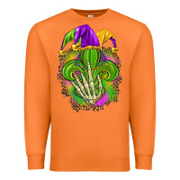 Carrot Mardi Gras with skeleton hand Premium Sweatshirt - HowdyJamesFarm