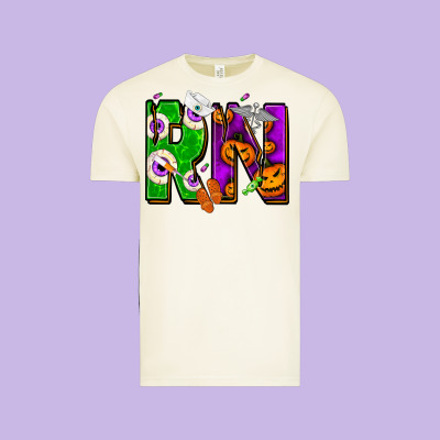 Halloween Rn Vintage Tee Designed By Nancycooperartshop