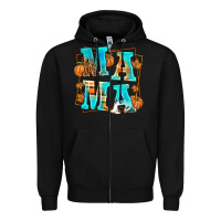 Black Fall Mama Zipper Hoodie - texasbilliewilder