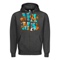 Charcoal Heather Fall Mama Zipper Hoodie - texasbilliewilder