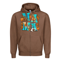 Chestnut Fall Mama Zipper Hoodie - texasbilliewilder