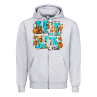 Heather Grey Fall Mama Zipper Hoodie - texasbilliewilder