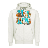 Oatmeal Heather Fall Mama Zipper Hoodie - texasbilliewilder