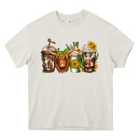 Cream longhaired cow coffee Heavy Core Tee - Jasminsmagicworld