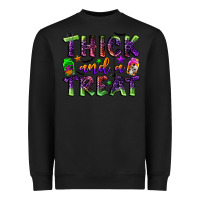 Black thick and a treat Heavyweight Sweatshirt - BundleAndBundleShop