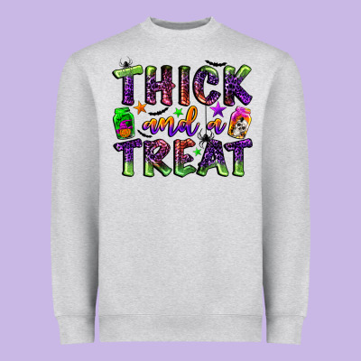Thick And A Treat Heavyweight Sweatshirt Designed By Bundleandbundleshop