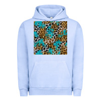 Pigment Grape Ice turquoise glitter cowhide leopard seamless pattern Urban Hoodie - BundleAndBundleShop