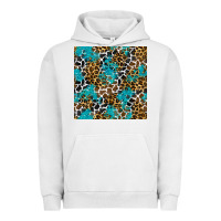 Pigment Lunar Rock turquoise glitter cowhide leopard seamless pattern Urban Hoodie - BundleAndBundleShop
