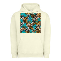 Pigment Pistachio turquoise glitter cowhide leopard seamless pattern Urban Hoodie - BundleAndBundleShop