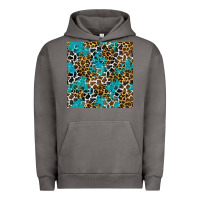 Pigment Tornado turquoise glitter cowhide leopard seamless pattern Urban Hoodie - BundleAndBundleShop