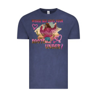 Vintage Denim whose bed have youre boots been under Vintage Tee - NancyCooperArtShop