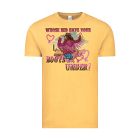 Vintage Mustard whose bed have youre boots been under Vintage Tee - NancyCooperArtShop