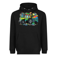 Black Autism farm tractor Heavyweight Hoodie - CowGirlArtShop