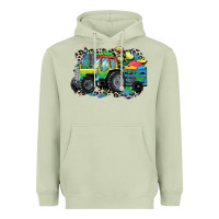 Matcha Autism farm tractor Heavyweight Hoodie - CowGirlArtShop