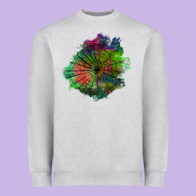 Halloween Spider Web For Patches Heavyweight Sweatshirt Designed By Bundleandbundleshop