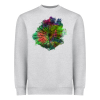 Heather Grey halloween spider web for patches Heavyweight Sweatshirt - BundleAndBundleShop