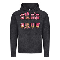 Vintage Black custom name valentine's day school pencils Vintage Hoodie - MaliasSmallBusiness