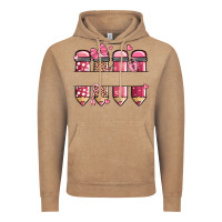 Vintage Coffee custom name valentine's day school pencils Vintage Hoodie - MaliasSmallBusiness