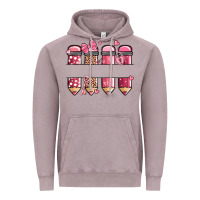 Vintage Zinc custom name valentine's day school pencils Vintage Hoodie - MaliasSmallBusiness