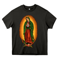 Asphalt our lady of Guadalupe Heavy Core Tee - JahusDesignShop
