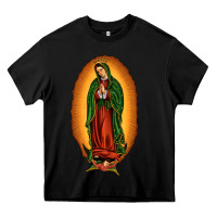 Black our lady of Guadalupe Heavy Core Tee - JahusDesignShop