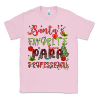 Bubblegum Pink santa's favorite para professional Classic Tee - MaliasSmallBusiness