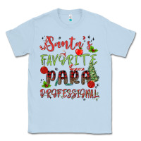 Dusty Blue santa's favorite para professional Classic Tee - MaliasSmallBusiness