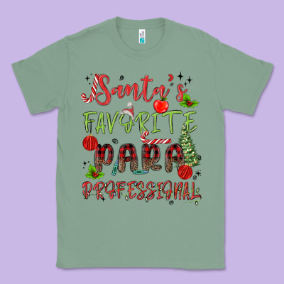Santa's Favorite Para Professional Classic Tee Designed By Maliassmallbusiness
