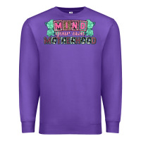 Purple Mind your own Motherhood  Mother's Day Premium Sweatshirt - CowGirlArtShop