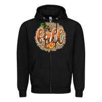 Black Fall with Background Zipper Hoodie - texasbilliewilder
