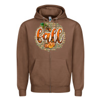 Chestnut Fall with Background Zipper Hoodie - texasbilliewilder