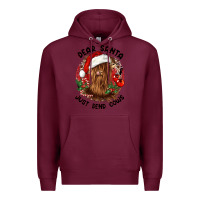 Burgundy dear santa just send cows Premium Hoodie - CowGirlArtShop