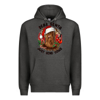 Charcoal Heather dear santa just send cows Premium Hoodie - CowGirlArtShop