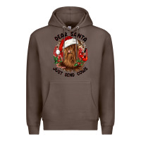 Coffee dear santa just send cows Premium Hoodie - CowGirlArtShop