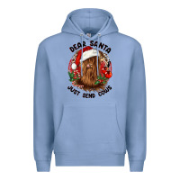 Colony Blue dear santa just send cows Premium Hoodie - CowGirlArtShop