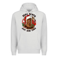 Dove Grey dear santa just send cows Premium Hoodie - CowGirlArtShop