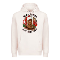 Pale Pink dear santa just send cows Premium Hoodie - CowGirlArtShop