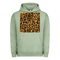 Pigment Oil Green leopard seamless pattern Urban Hoodie - BundleAndBundleShop