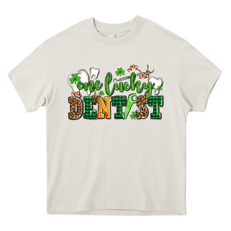 St Patricks Day One Lucky Dentist Heavy Core Tee by AdoDesignShop | Teevron