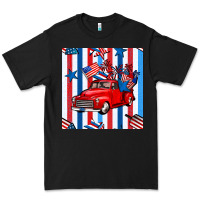 Black 4th of july seamless pattern truck Premium Tee - BundleAndBundleShop