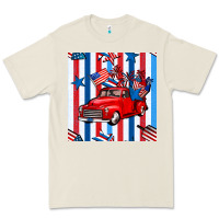 Bone 4th of july seamless pattern truck Premium Tee - BundleAndBundleShop