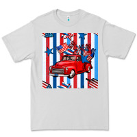 Dove Grey 4th of july seamless pattern truck Premium Tee - BundleAndBundleShop