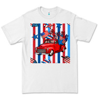 White 4th of july seamless pattern truck Premium Tee - BundleAndBundleShop