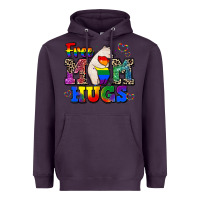 Plum pride free mom hugs Heavyweight Hoodie - CowGirlArtShop