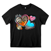 Black western leopard  racing  hearts Heavy Core Tee - AdoDesignShop