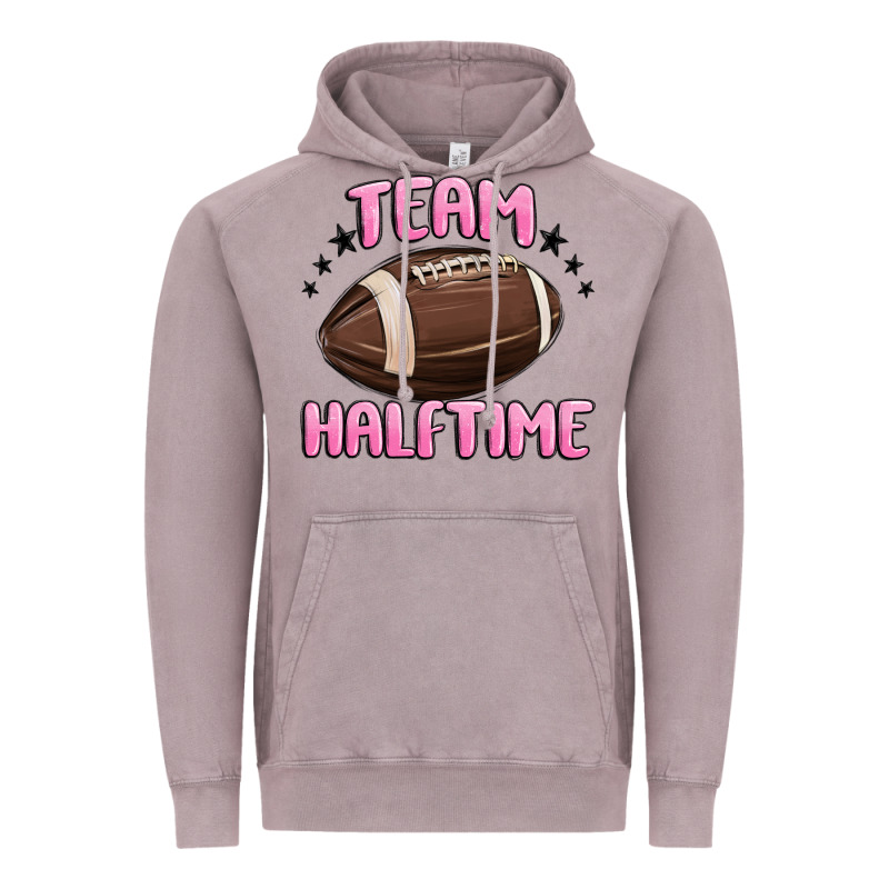 Team Halftime Football Vintage Hoodie by MaliasSmallBusiness | Teevron