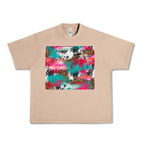 Burro leopard cowhide pink turquoise glitter Urban Heavy Tee - NancyCooperArtShop
