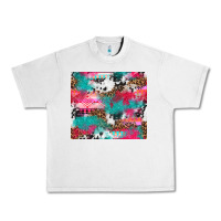 Lunar Rock leopard cowhide pink turquoise glitter Urban Heavy Tee - NancyCooperArtShop