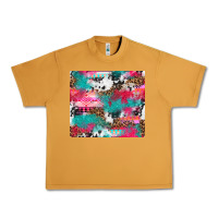 Peanut Butter leopard cowhide pink turquoise glitter Urban Heavy Tee - NancyCooperArtShop